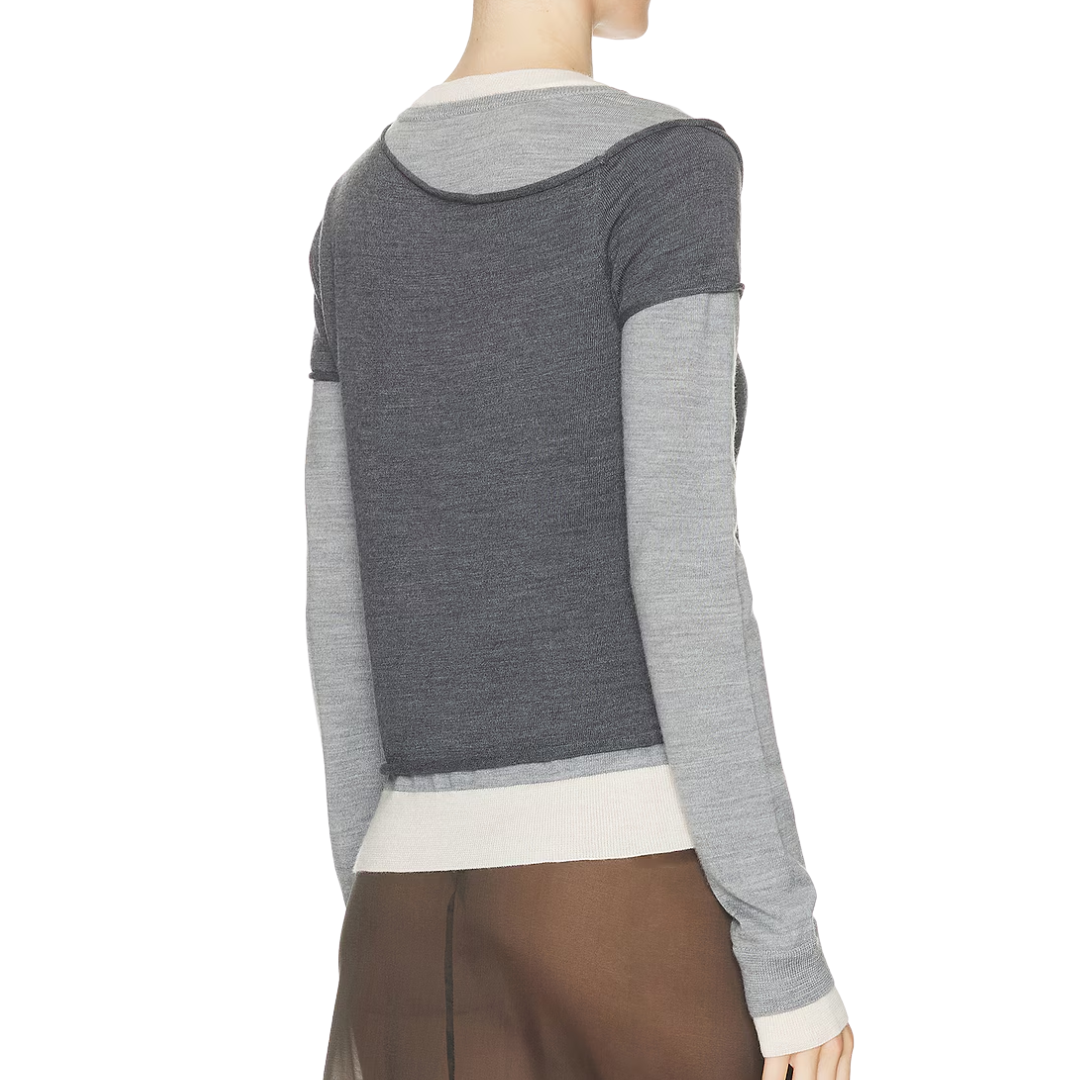 Sera Sweater in Heather Grey Multi