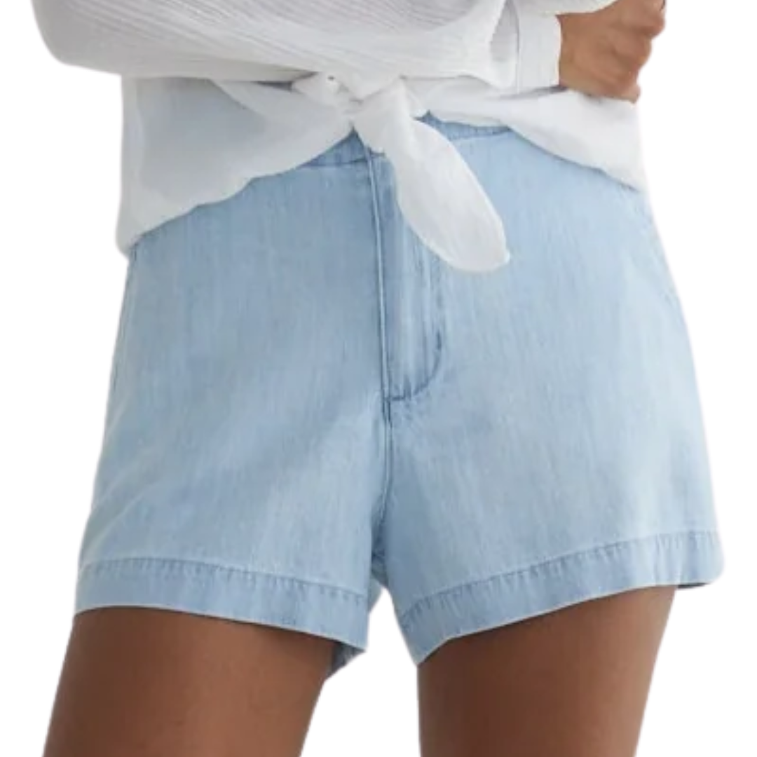 Elle Playa Trouser Short in Coastal Capri Wash