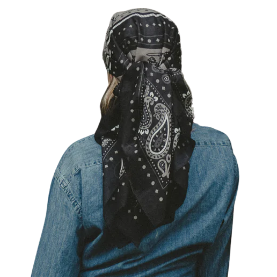 Rodeo Cotton Scarf in Black