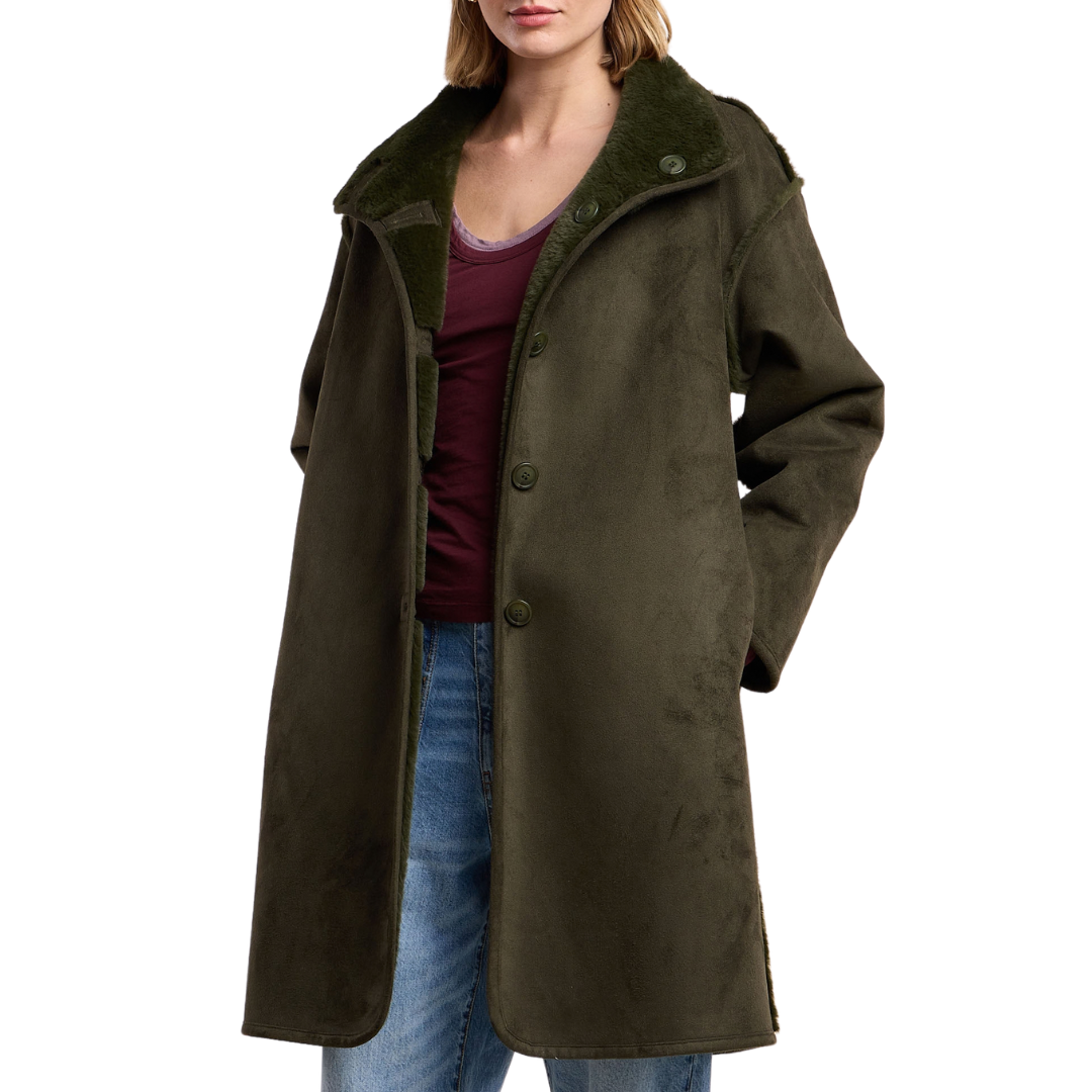 Yves Reversible Jacket in Hunter Green