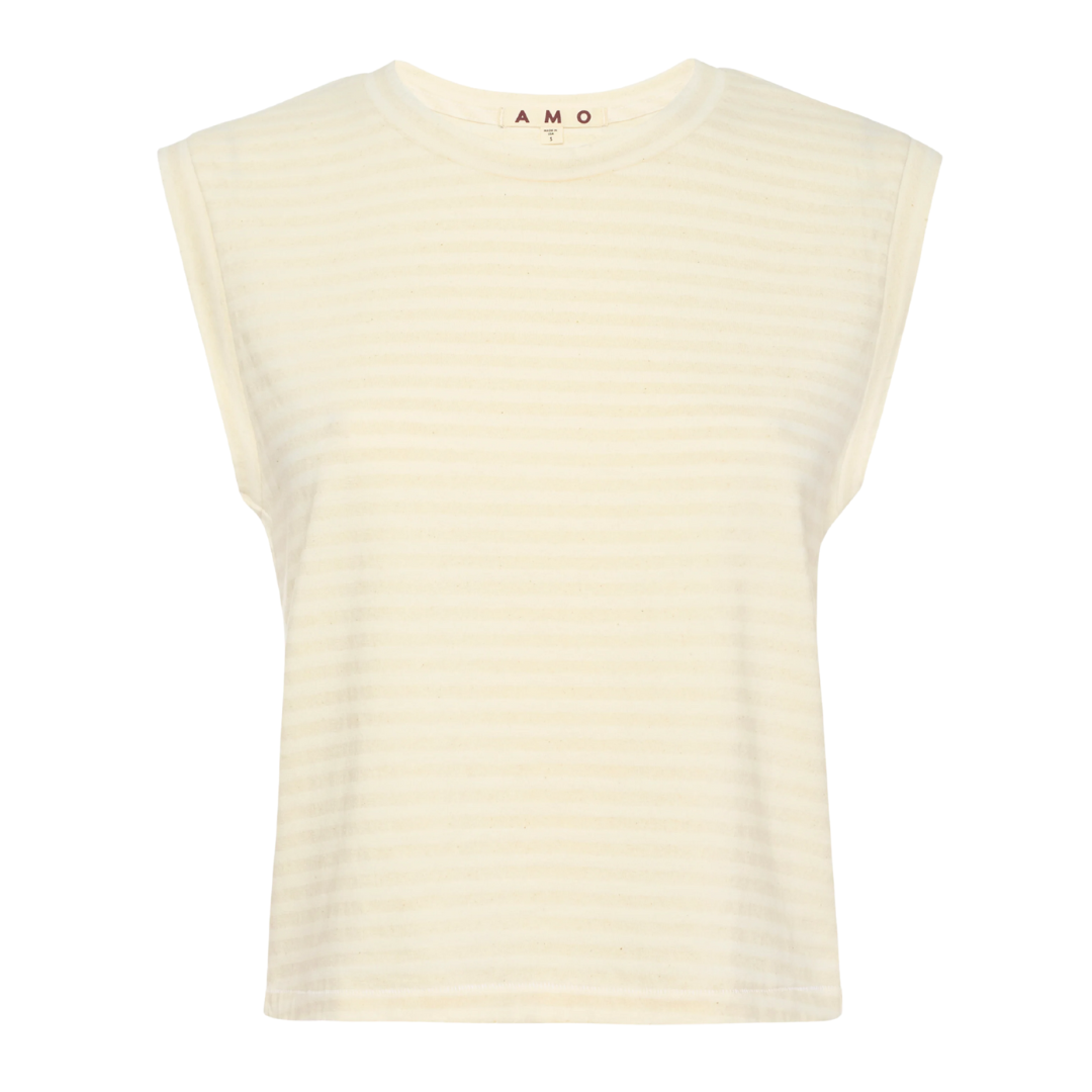 Sleeveless Babe Tee in Natural