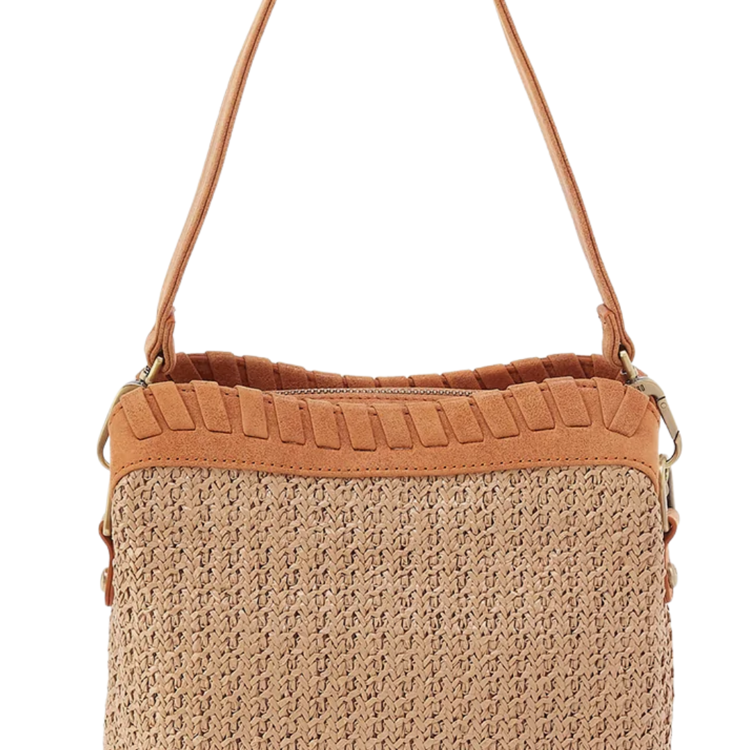 Starr Convertible Shoulder Bag in Meadow Woven Straw