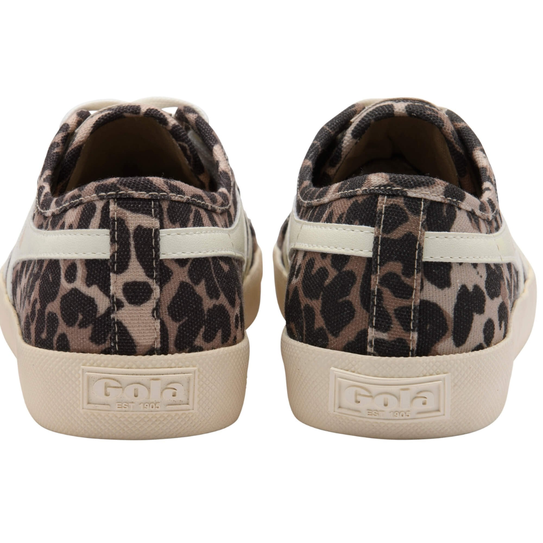 Vegan Coaster Leopard in Tan/Off White