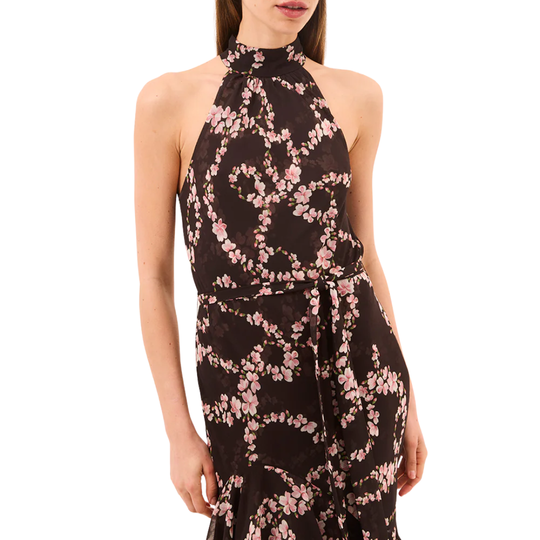 Eliana Dress in Chained Blossom Chiffon