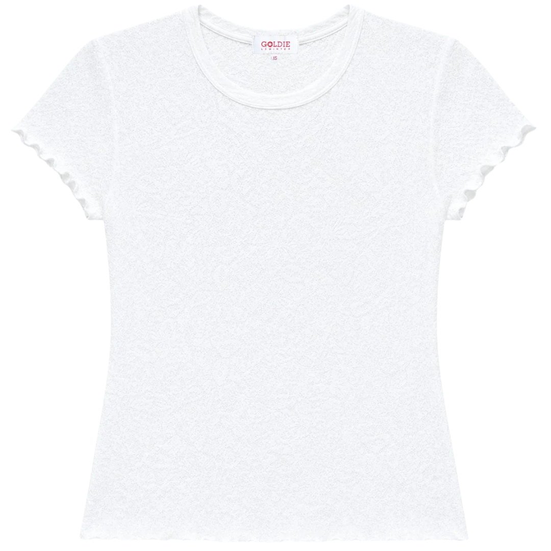 Love Story Tee in White