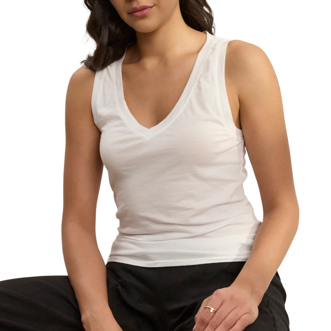 Evelyn Tank Top in White