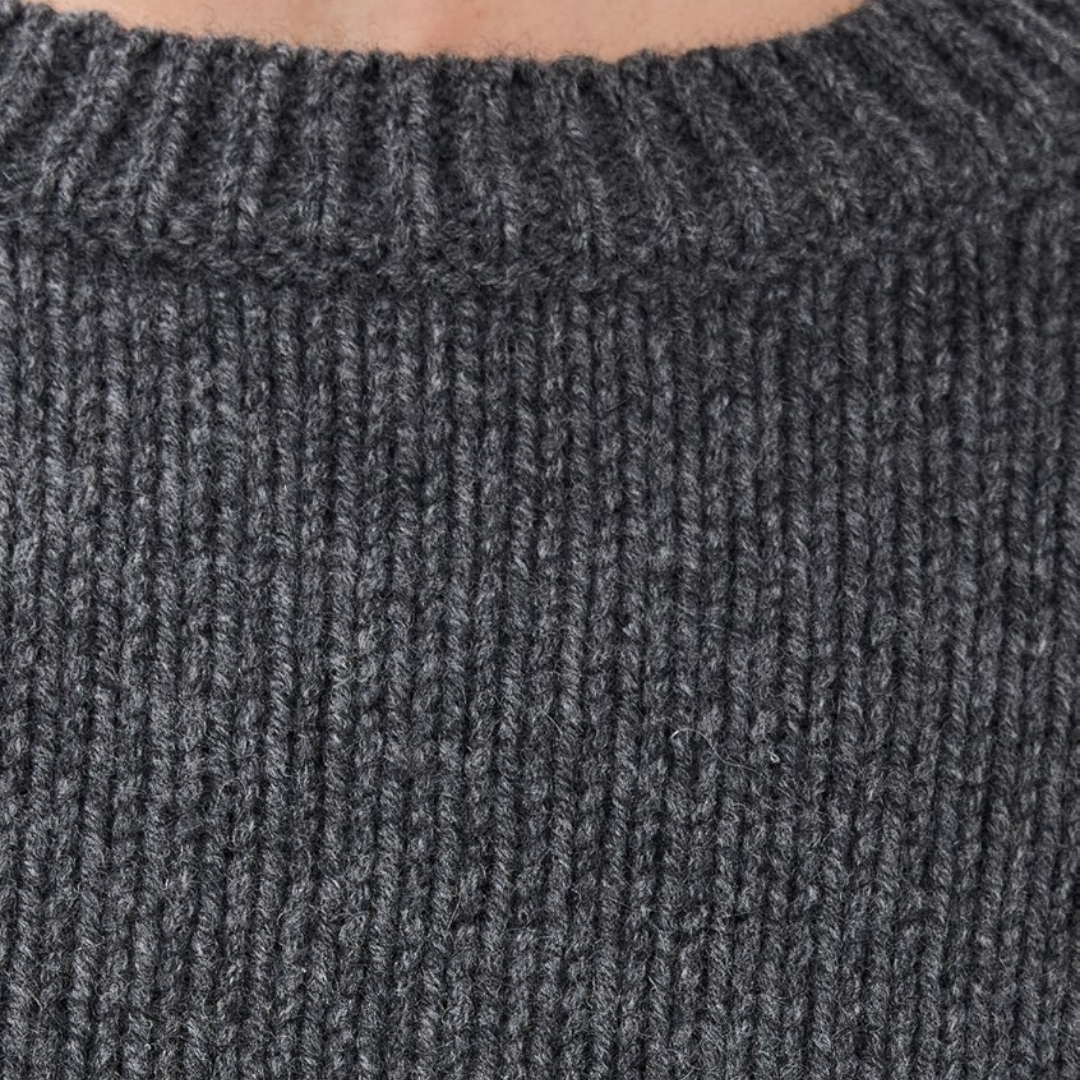 Laurel Sweater in Dark Charcoal Melange