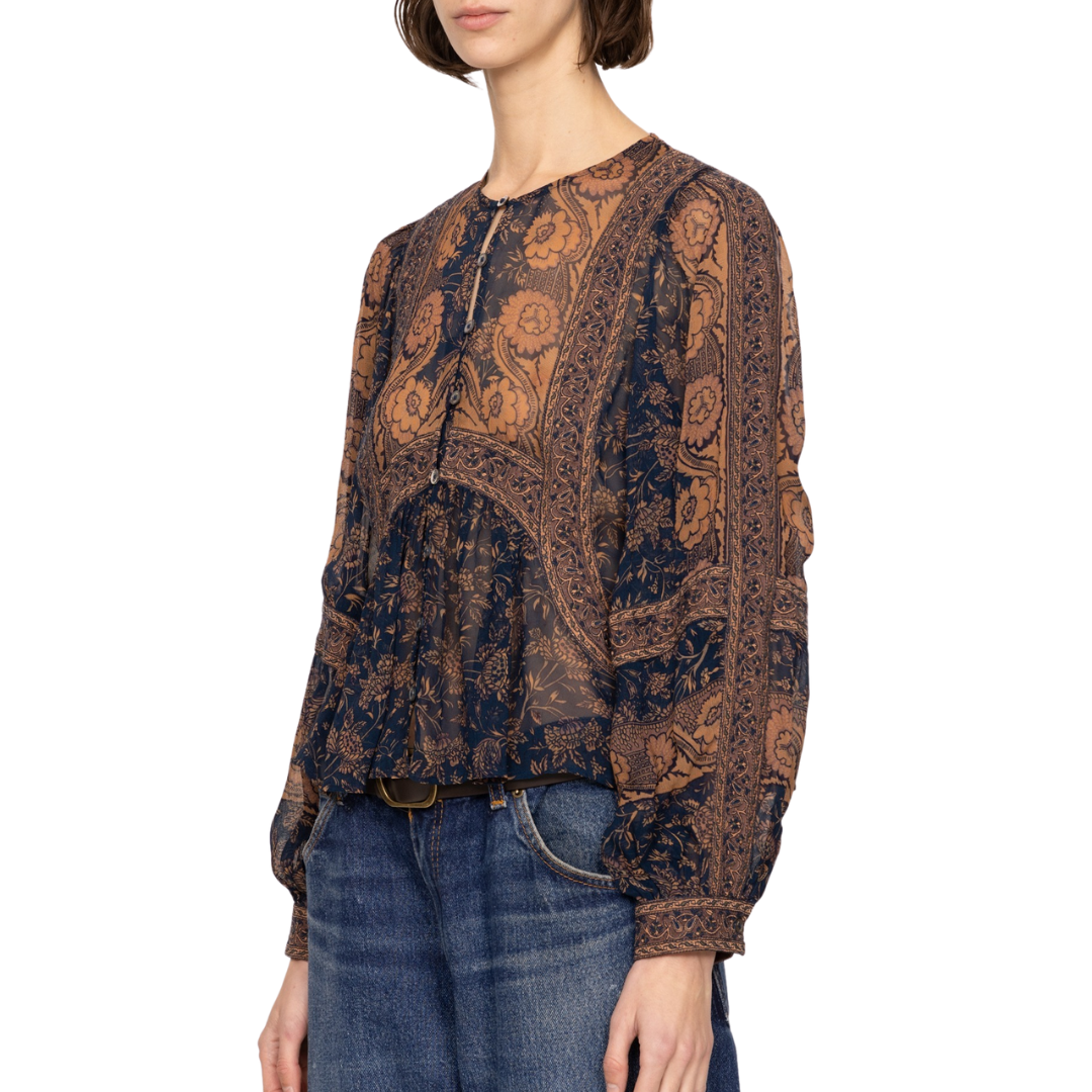 Melba Top in Blue