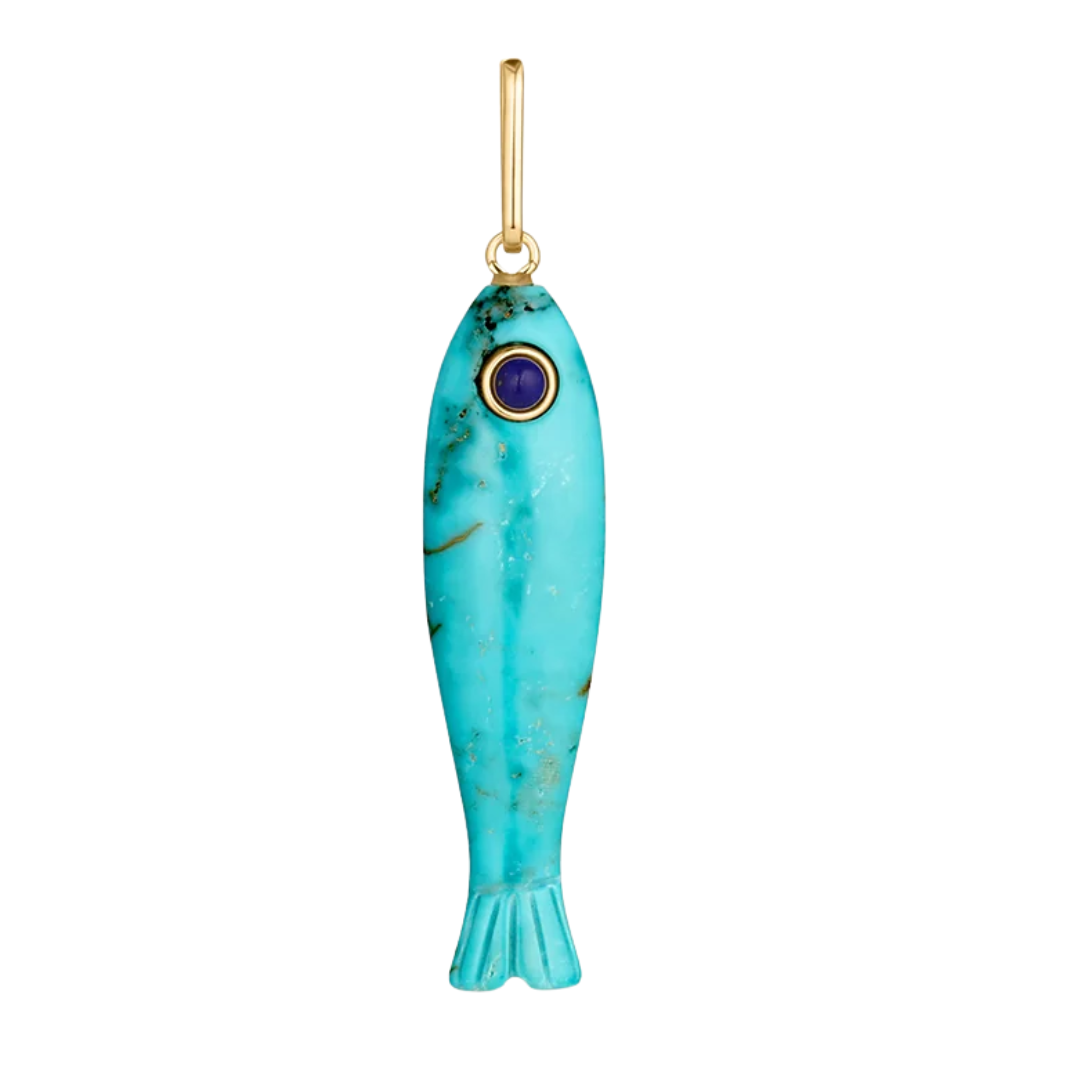 Fortuna Fish in Howlite
