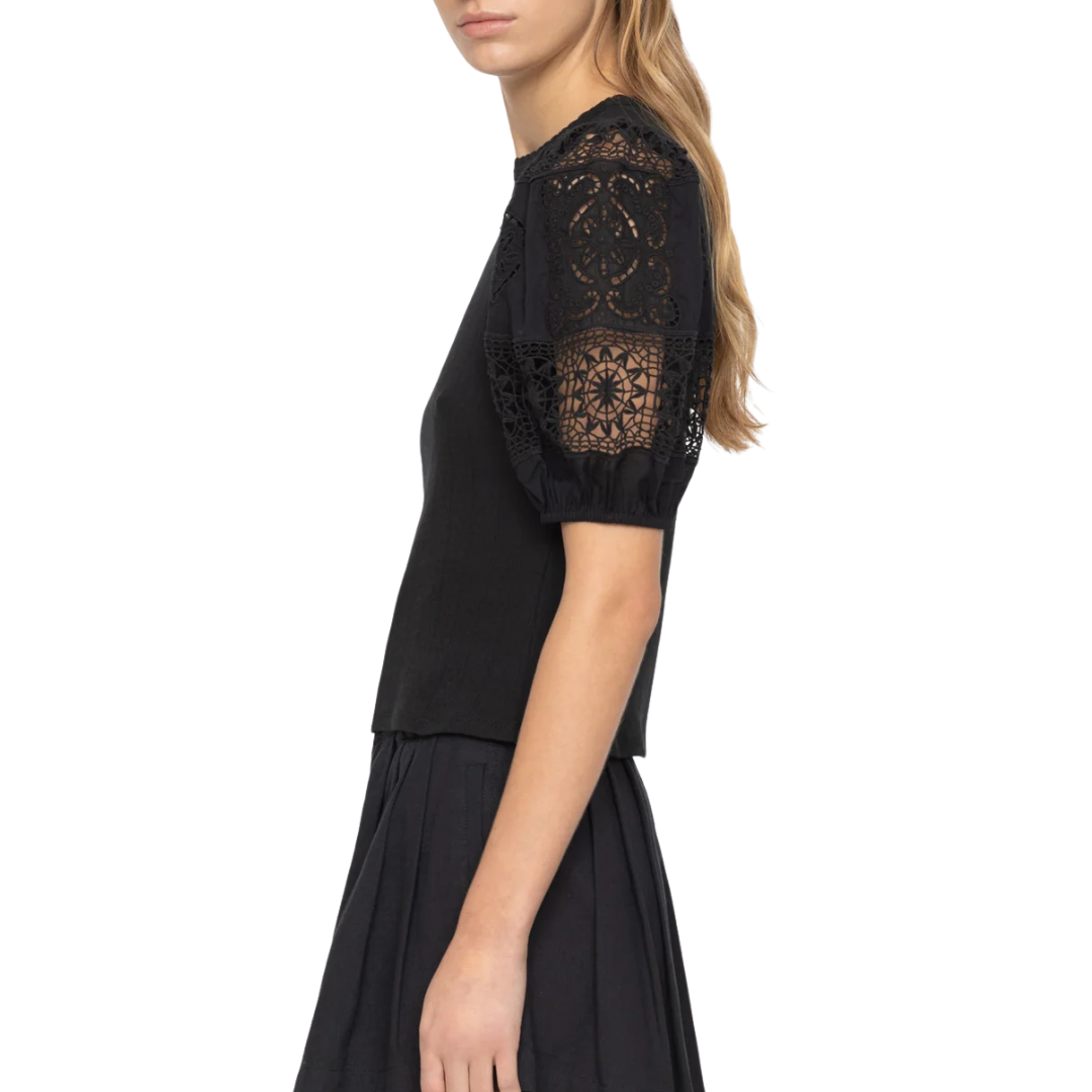 Dahlia Top in Black
