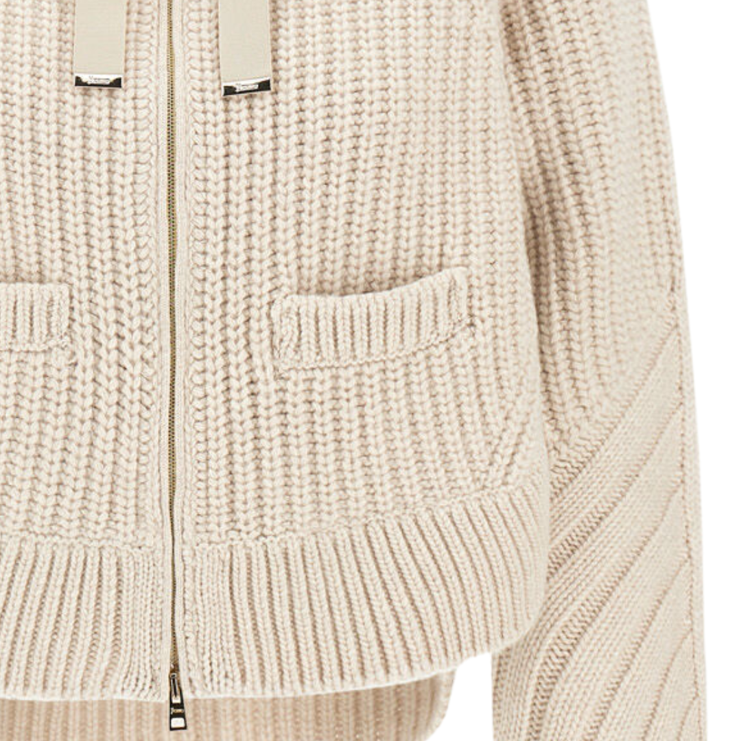 Cob Stitch Cardigan in Chantilly