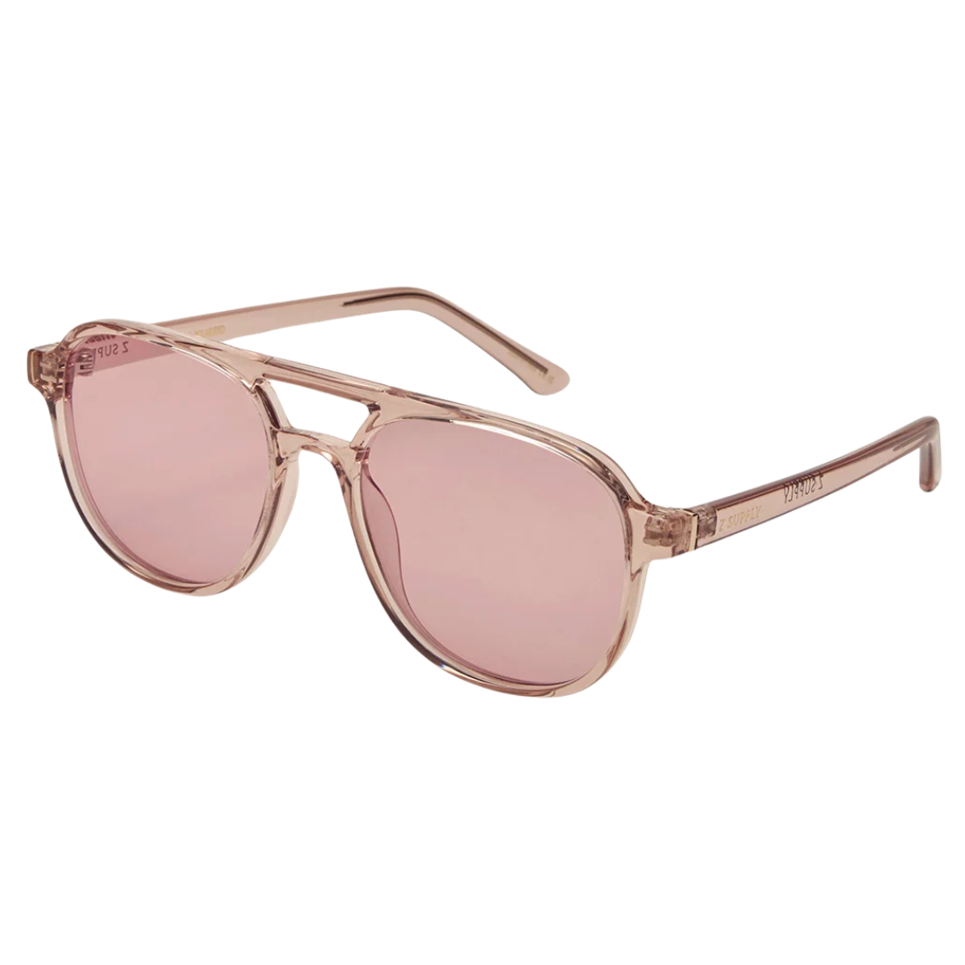 Tourist Polarized Sunglasses in Rose Crystal - Pink