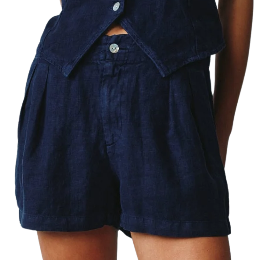 Double Pleat Short in Italian Navy