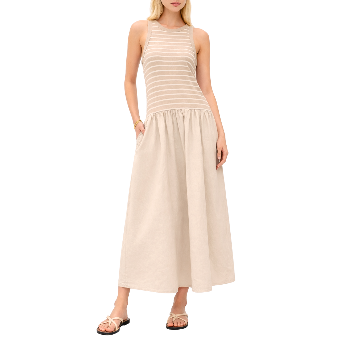 Romina Dress in Sesame