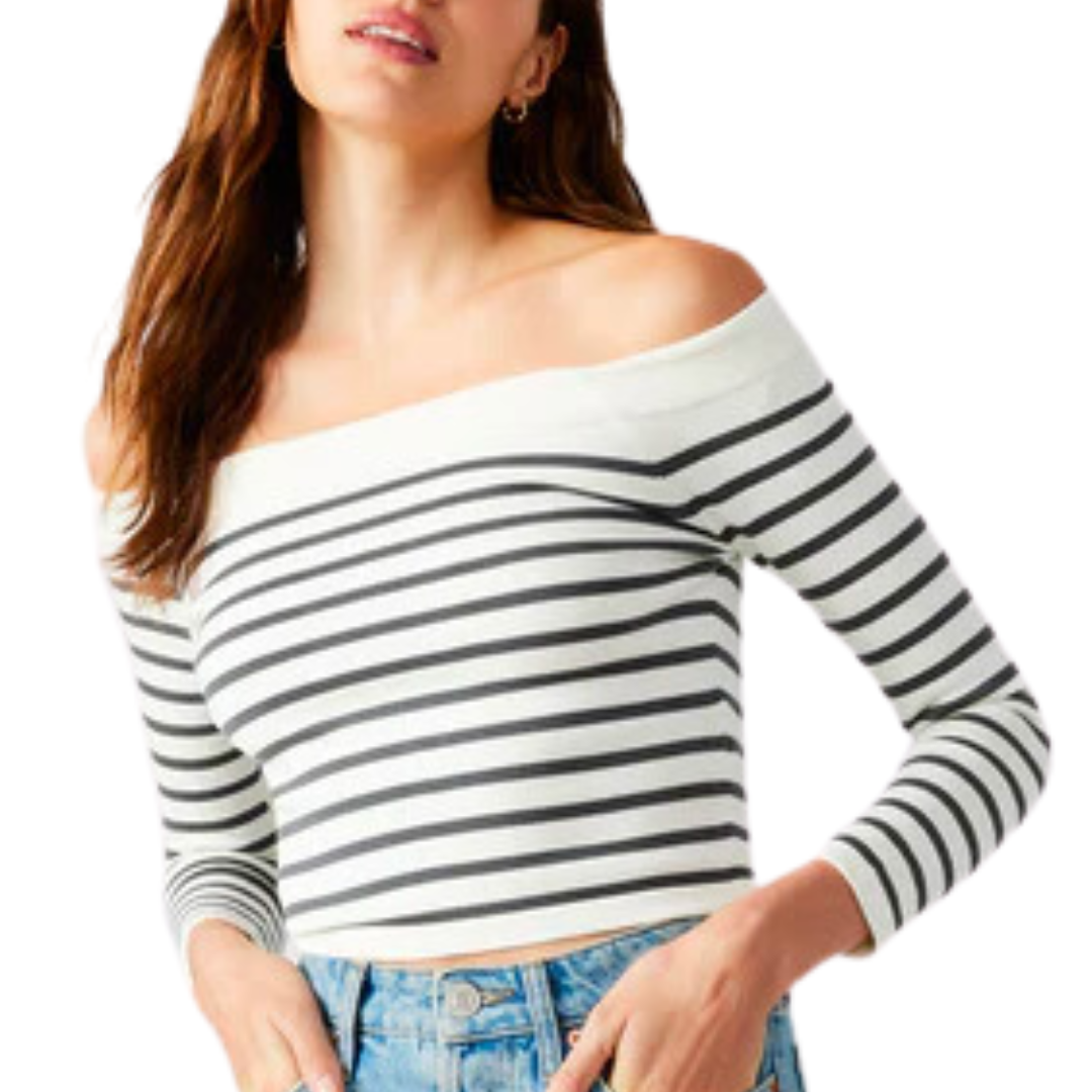 Ressi Sweater in Ivory Stripe