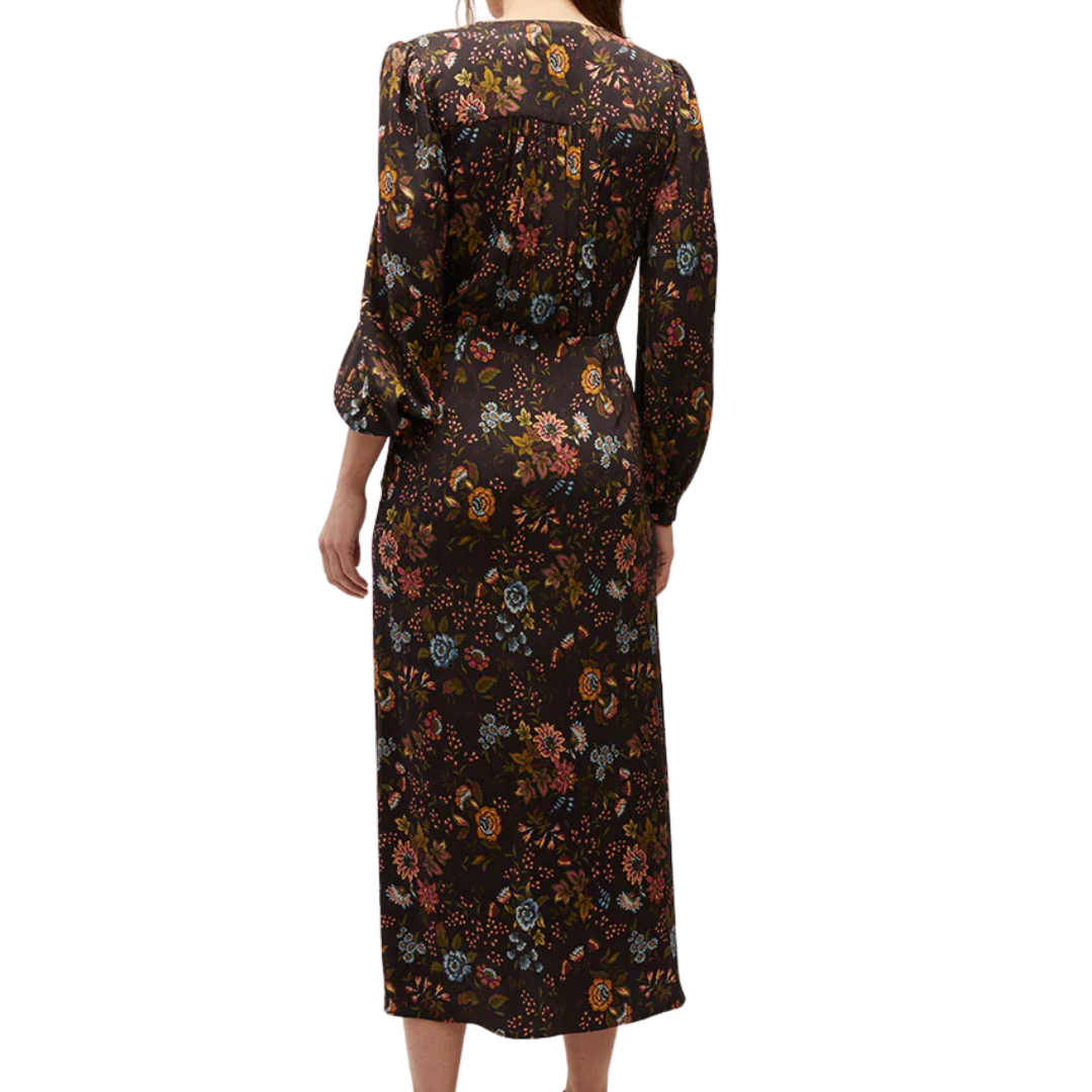 Terina Dress in Black Multi