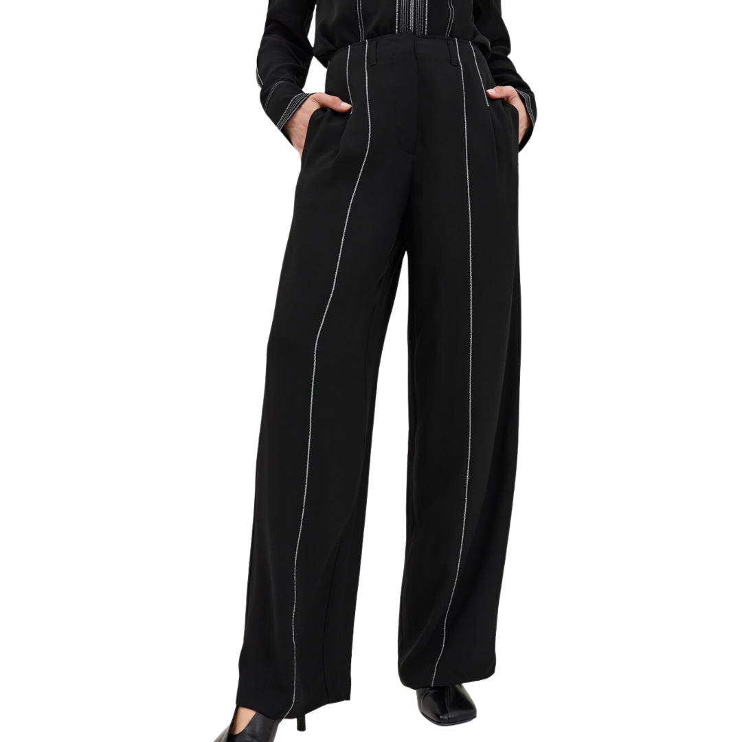 Delvine Pant in Noir