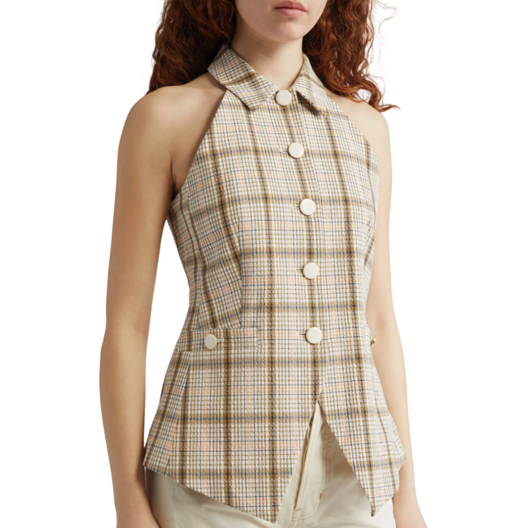 Orlinda Vest in Dark Stone Multi