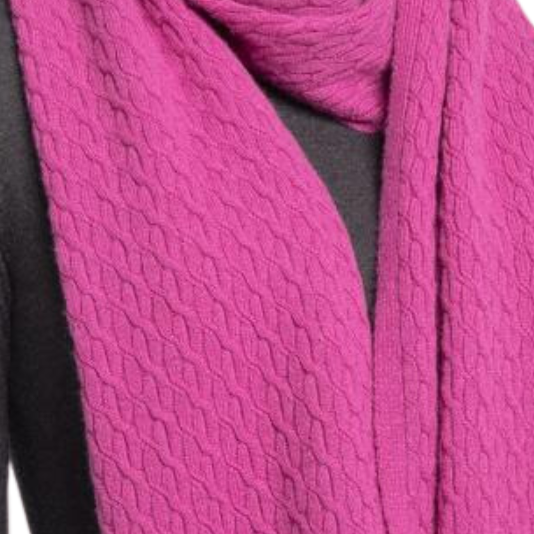 Textured Scarf in Rosebud