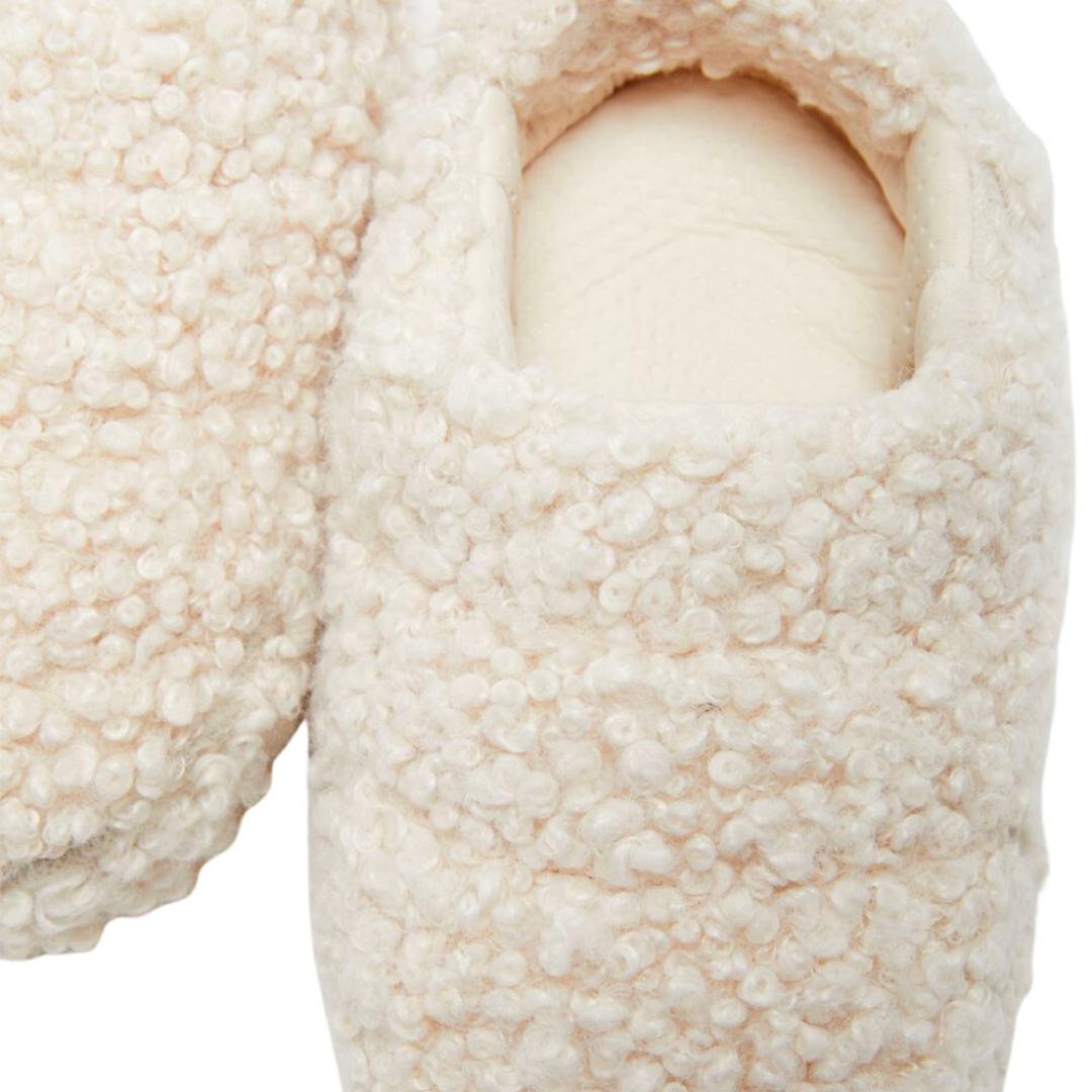 Faux Curly Sandal Band in Cream