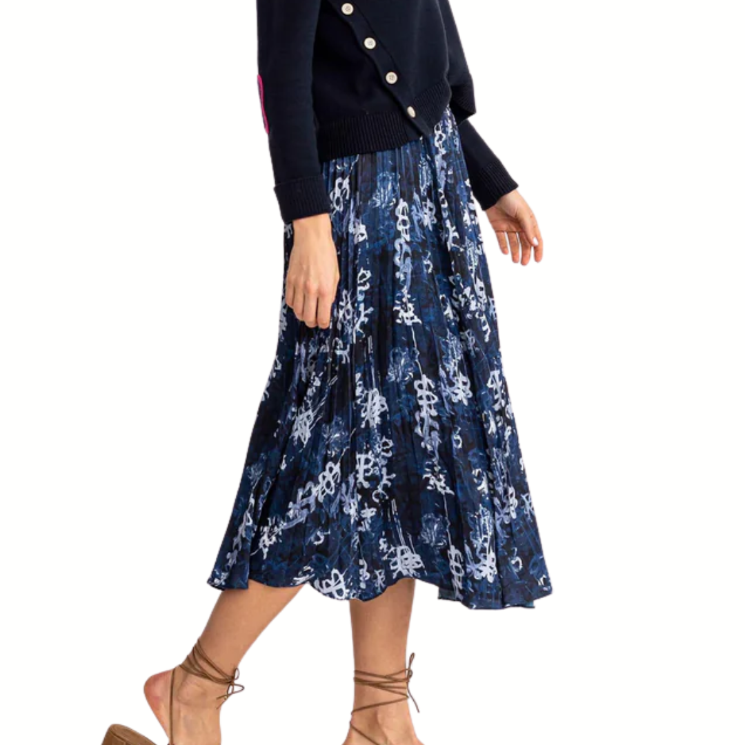 Beatrice Skirt in Indigo