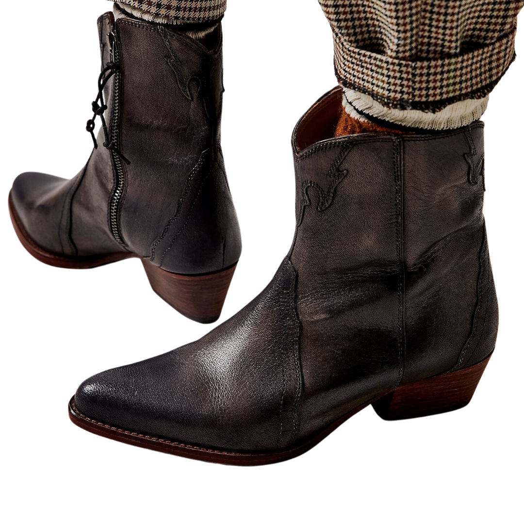 New Frontier Western Boot in Carbon