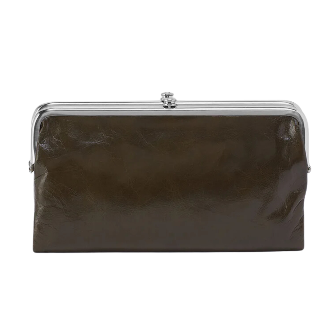 Lauren Clutch-Wallet in Deep Moss