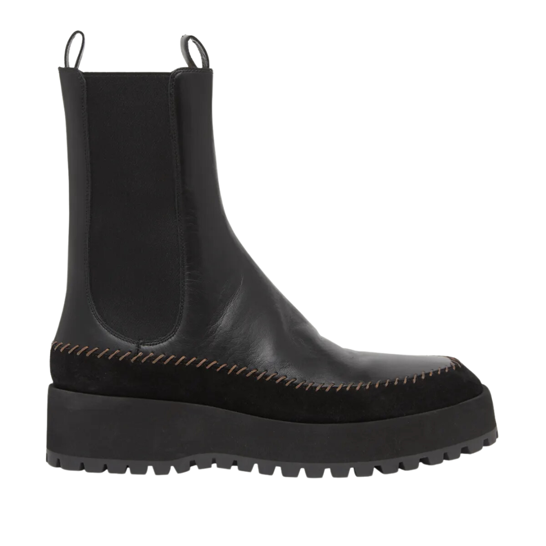 Jodie Chelsea Lug Sole in Noir