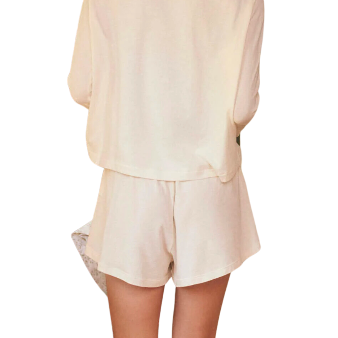 The Tap Short in Washed White