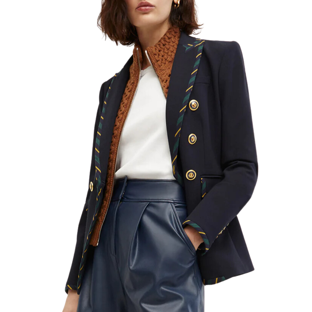 Tihany Lambswool Knit Dickey in Dark Ochre