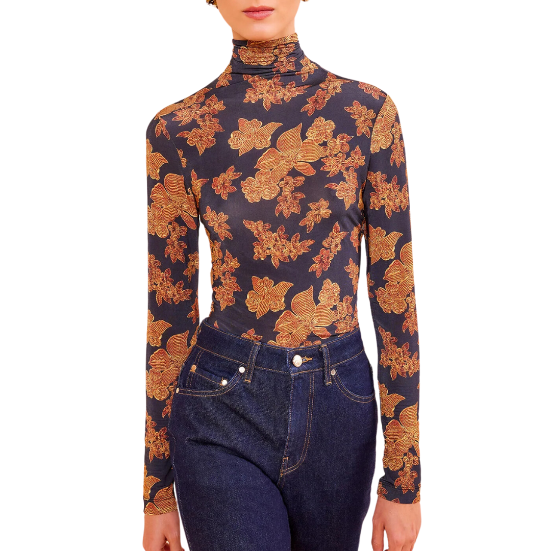 Aurelia Turtleneck in Onyx
