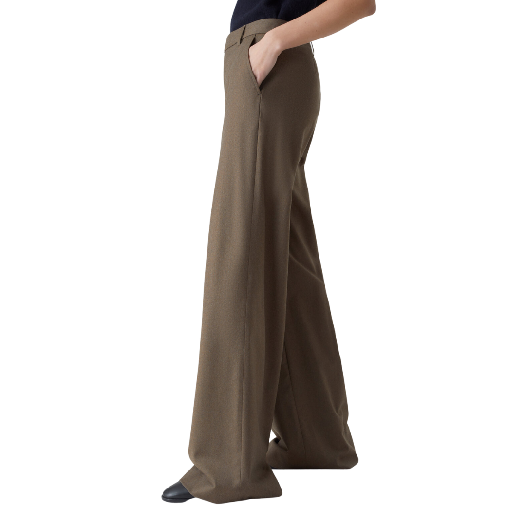 Nanton Flannel Pants in Golden Wood