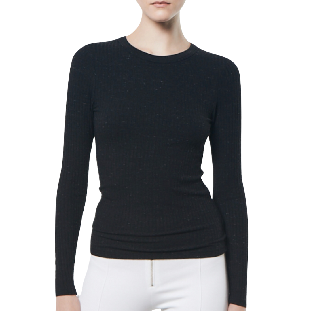 L/S Crew in Black