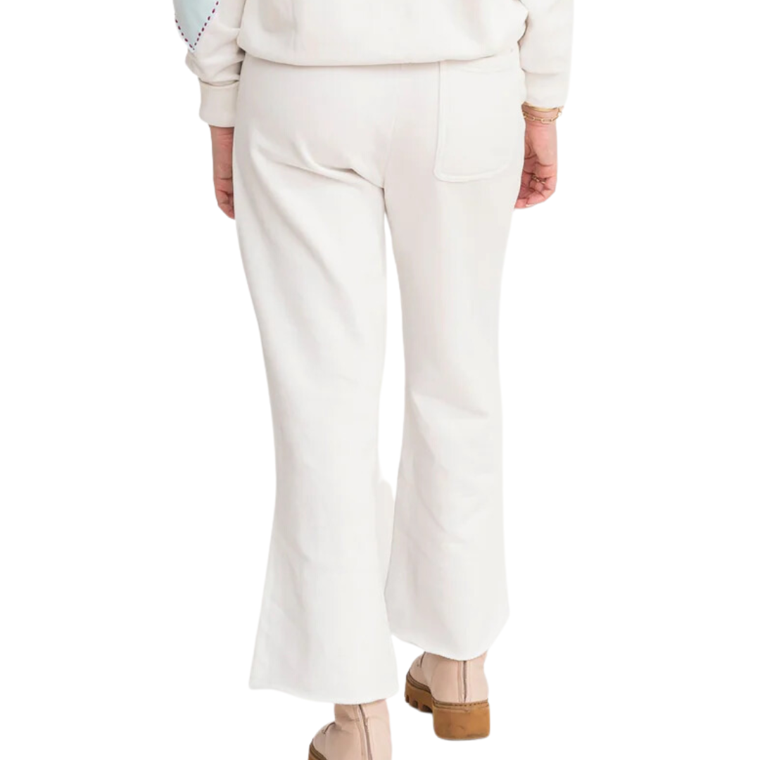Weekend Barb Sweatpant in Cloud White