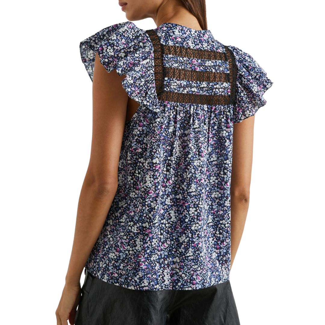 Louella Top in Midnight Hyacinth