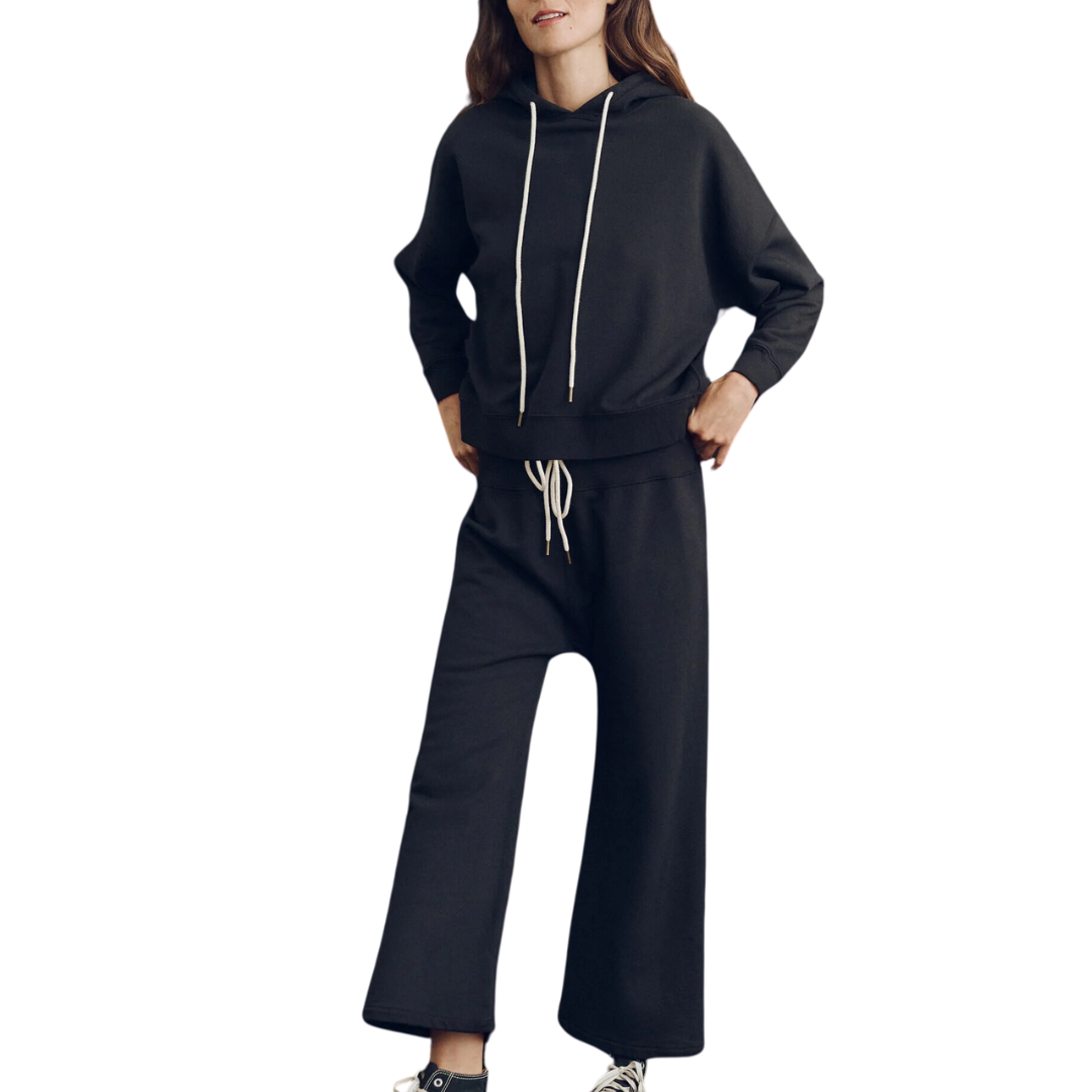 The Teammate Hoodie in Almost Black