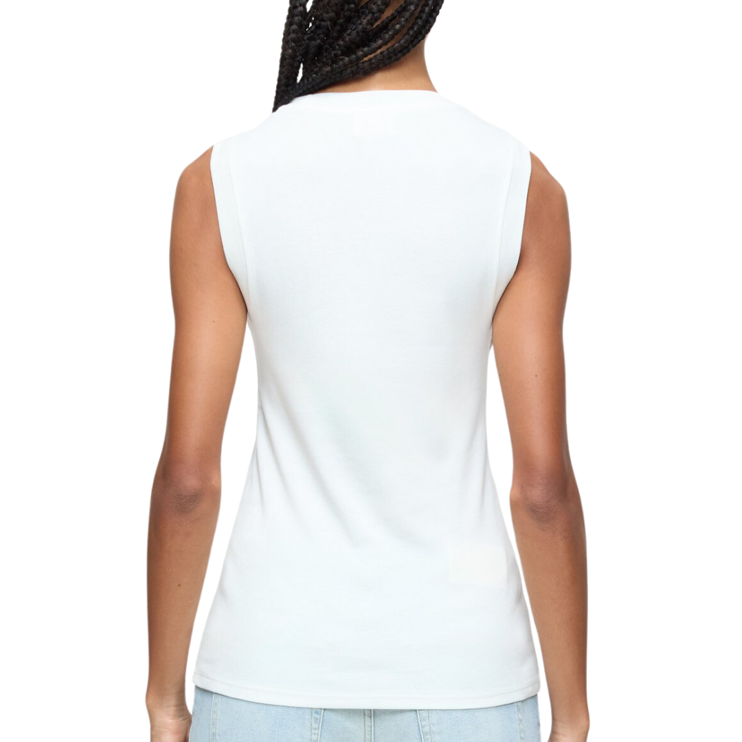 Crewneck Tank in Ivory