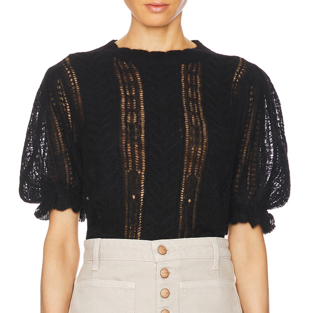 Mavis Top in Noir