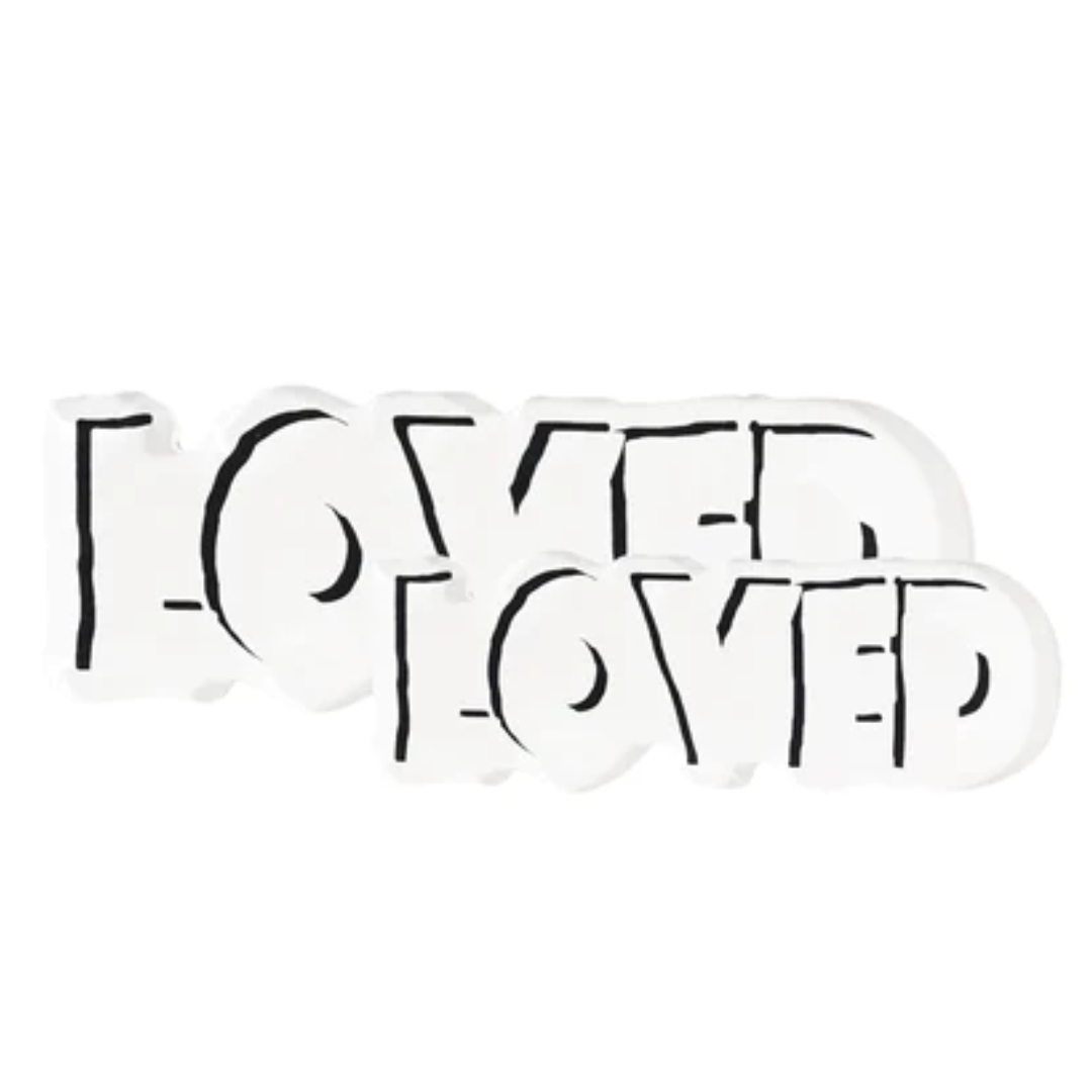 Loved Rock Of Love in Pure White - Small