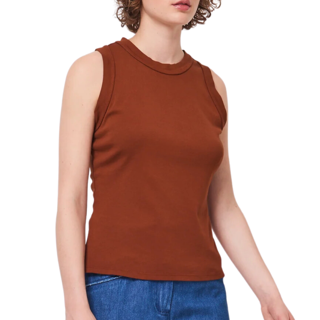 Leigh Tank Top in Cognac