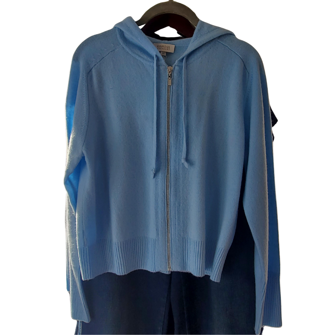 Zip Hoodie in Tranquil