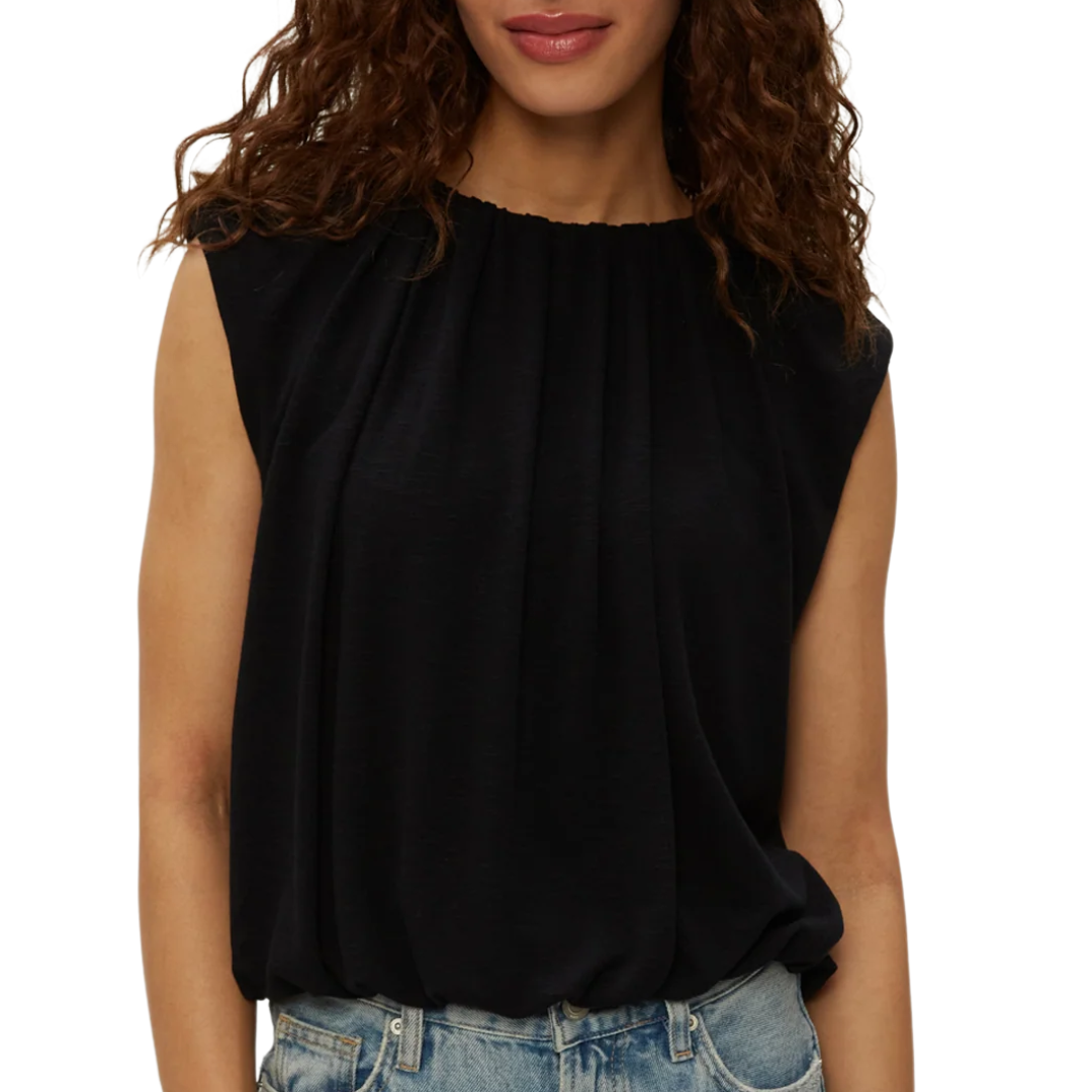Cindy Bubble Top in Black