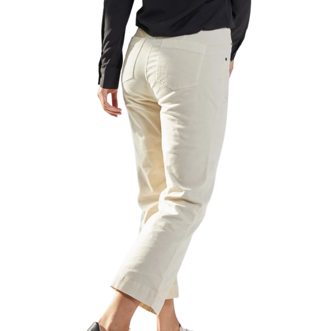 Brielle Velveteen Pant in Bone
