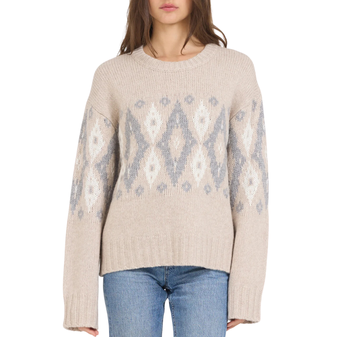 Marlow Pullover in Biscuit Combo