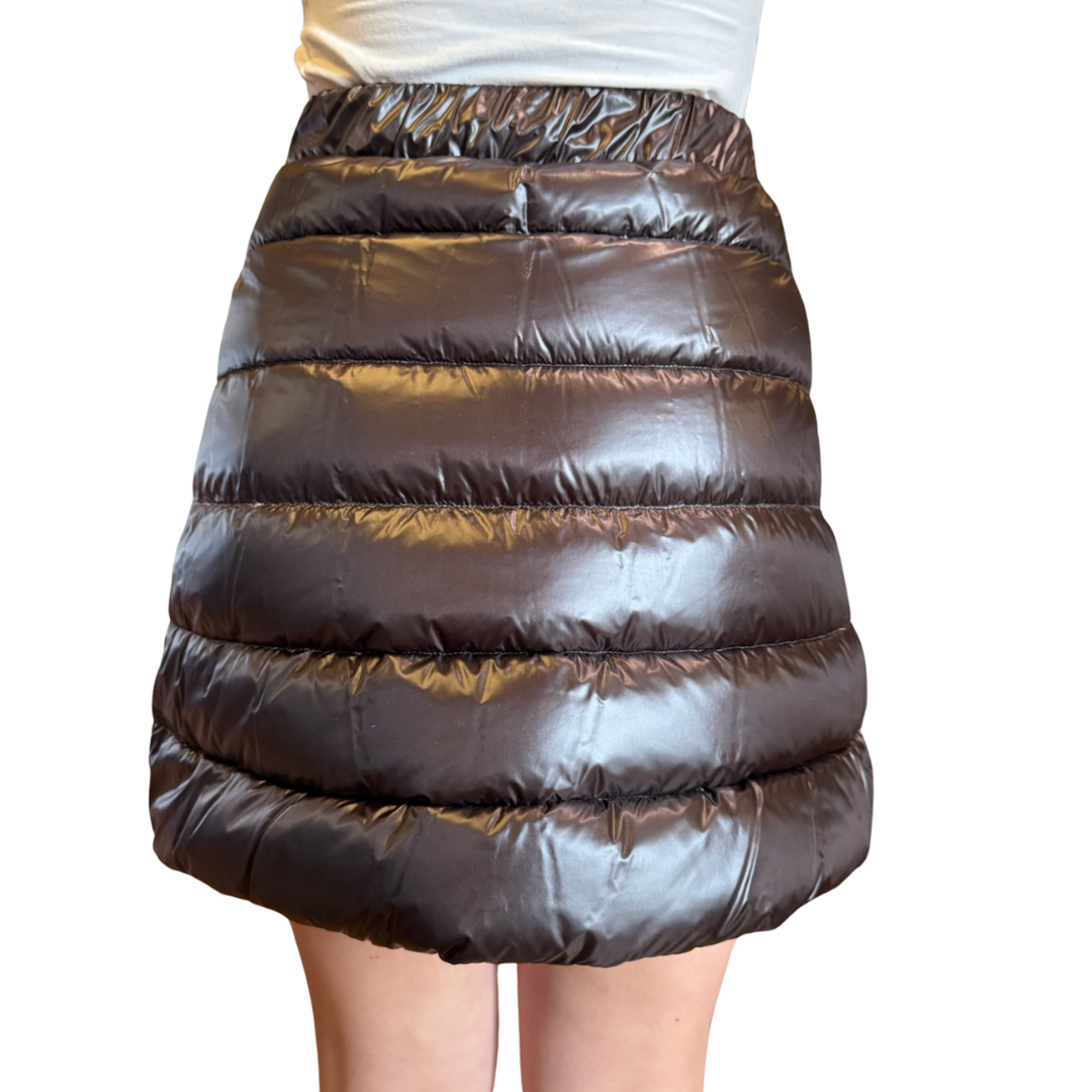 Skirt in Nylon Ultralight in Fondente