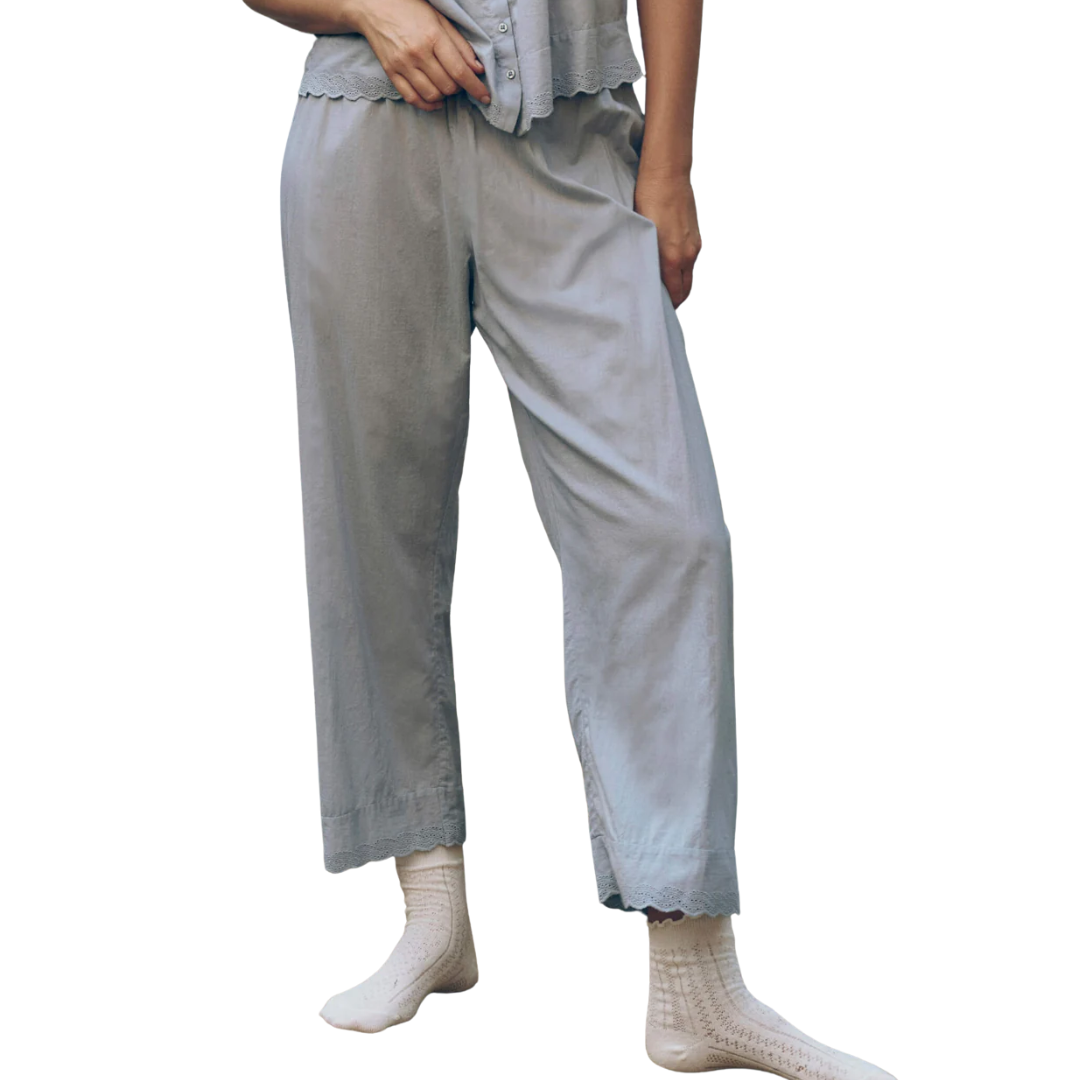 The Eyelet Easy Sleep Pant in Rainwater