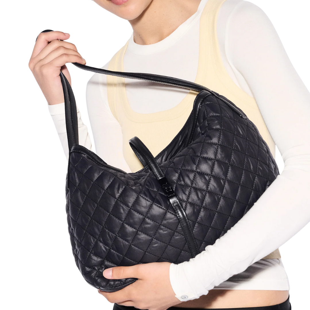 Astor East West Tote in Black