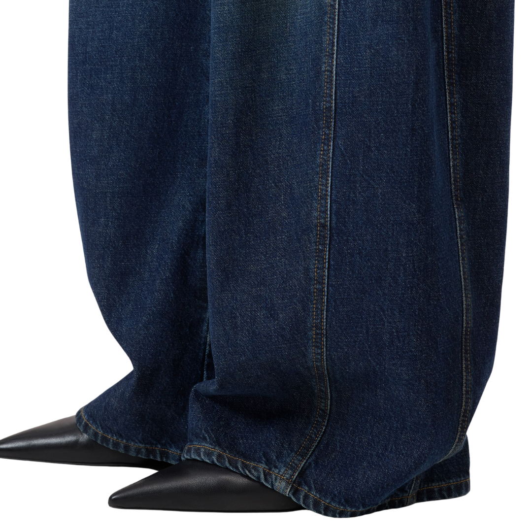 Tori-X Barrel Jeans 30" in Dark Blue