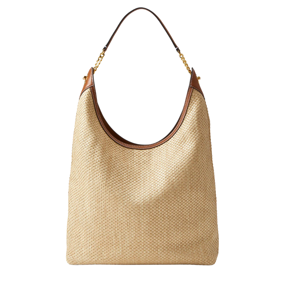 Jour Raffia Bag in Hazelwood/Natural