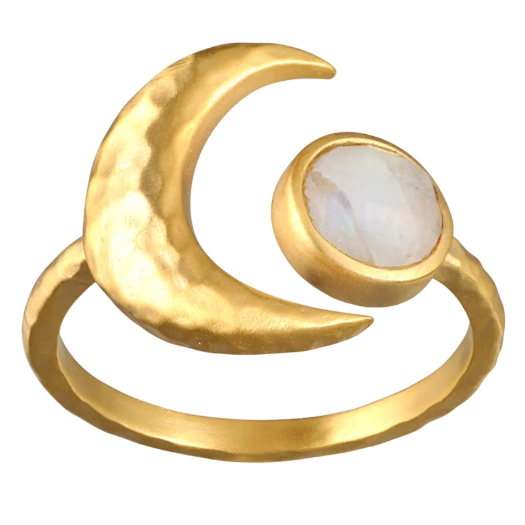Cradled Ring in Gold